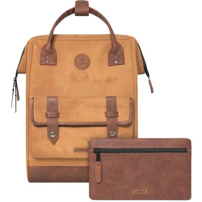 Sac à Dos CABAIA Adventurer M Coton Ciré Marron - Voyage & Ville - Publicité Sac à Dos CABAIA Adventurer M Coton Ciré Marron - Voyage & Ville - Publicité