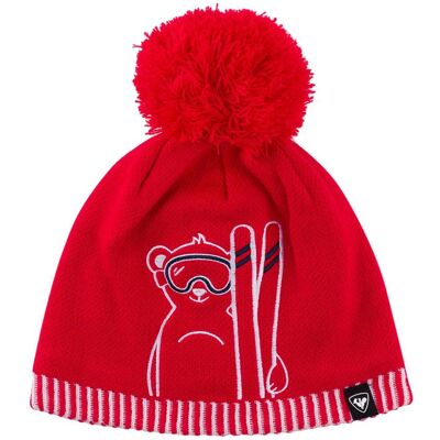 Rossignol - Jr Will Beanie Sports Red - Bonnet - Publicité Rossignol - Jr Will Beanie Sports Red - Bonnet - Publicité
