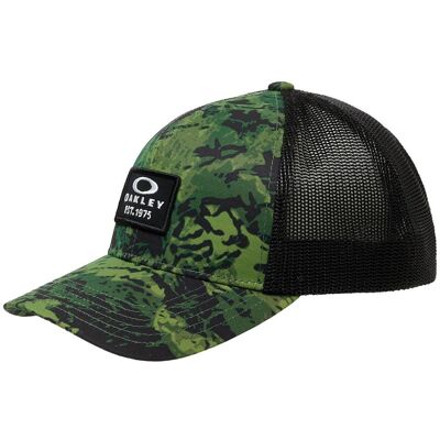 Oakley - Patch Trucker Hat Tiger Camo Green - Casquette - Publicité Oakley - Patch Trucker Hat Tiger Camo Green - Casquette - Publicité
