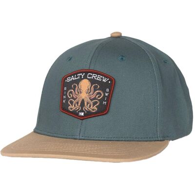 Salty Crew - Tako Club Boys Snapback Hydro Khaki - Casquette - Publicité Salty Crew - Tako Club Boys Snapback Hydro Khaki - Casquette - Publicité