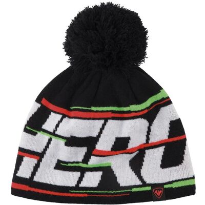 Rossignol - Jr Hero Beanie Black - Bonnet - Publicité Rossignol - Jr Hero Beanie Black - Bonnet - Publicité