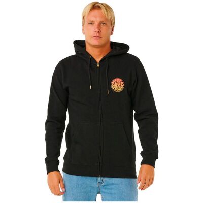 Rip Curl - Wettie Passage Icon Zip Through Black - L - Sweat - Publicité Rip Curl - Wettie Passage Icon Zip Through Black - L - Sweat - Publicité