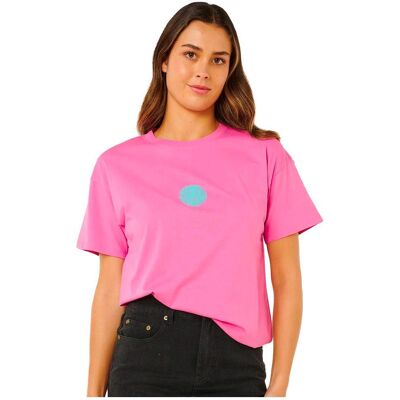 Rip Curl - Icons Of Surf Relaxed Super Pink - M - Tee-shirt - Publicité Rip Curl - Icons Of Surf Relaxed Super Pink - M - Tee-shirt - Publicité