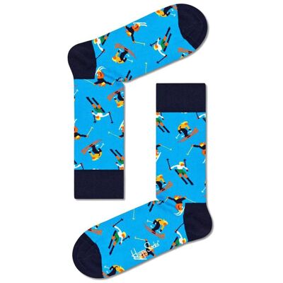 Happy Socks - Skiing Bleu - 36-40 - Chaussettes - Publicité Happy Socks - Skiing Bleu - 36-40 - Chaussettes - Publicité