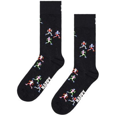 Happy Socks - Crew Socks Runners Black - 36-40 - Chaussettes - Publicité Happy Socks - Crew Socks Runners Black - 36-40 - Chaussettes - Publicité