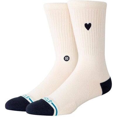 Stance - Women Crew Sock Heart Canvas - S - Chaussettes - Publicité Stance - Women Crew Sock Heart Canvas - S - Chaussettes - Publicité