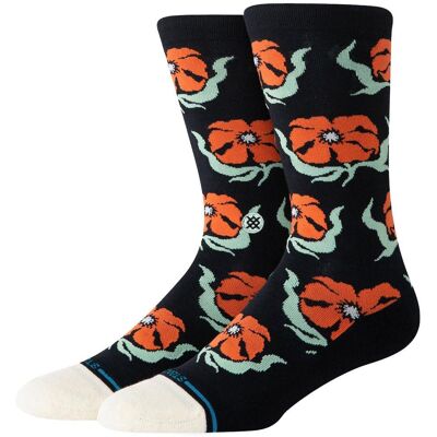 Stance - Florals Socks Broadcast Floral Black - L - Chaussettes - Publicité Stance - Florals Socks Broadcast Floral Black - L - Chaussettes - Publicité