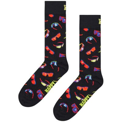 Happy Socks - Crew Socks Glasses Black - 41-46 - Chaussettes - Publicité Happy Socks - Crew Socks Glasses Black - 41-46 - Chaussettes - Publicité