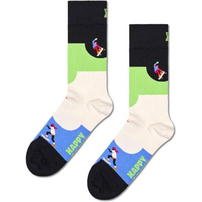 Happy Socks - Crew Socks Skateboard Black - 36-40 - Chaussettes - Publicité Happy Socks - Crew Socks Skateboard Black - 36-40 - Chaussettes - Publicité