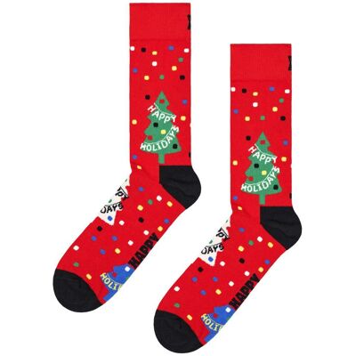 Happy Socks - Crew Socks Happy Holidays Red - 36-40 - Chaussettes - Publicité Happy Socks - Crew Socks Happy Holidays Red - 36-40 - Chaussettes - Publicité