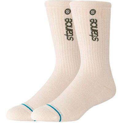 Stance - Perf Hike Crew Light Cushion Sock Worldwide Oatmeal - M - Chaussettes - Publicité Stance - Perf Hike Crew Light Cushion Sock Worldwide Oatmeal - M - Chaussettes - Publicité