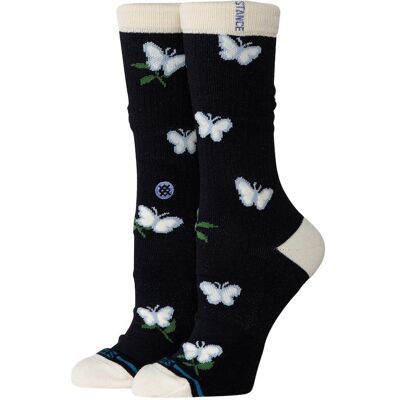 Stance - Women Crew Sock Meadows Crew Black - S - Chaussettes - Publicité Stance - Women Crew Sock Meadows Crew Black - S - Chaussettes - Publicité