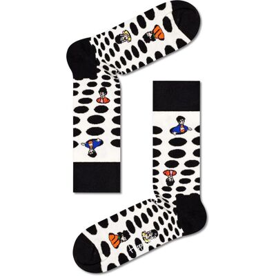 Happy Socks - Beatles Silhouettes Noir Blanc - 36-40 - Chaussettes - Publicité Happy Socks - Beatles Silhouettes Noir Blanc - 36-40 - Chaussettes - Publicité
