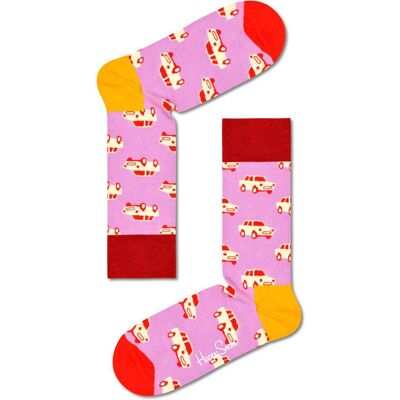Happy Socks - Car Lilas - 36-40 - Chaussettes - Publicité Happy Socks - Car Lilas - 36-40 - Chaussettes - Publicité