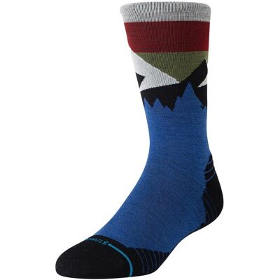 Stance - Perf Hike Wool Crew Light Cushion Sock Cobalt - M - Chaussettes - Publicité Stance - Perf Hike Wool Crew Light Cushion Sock Cobalt - M - Chaussettes - Publicité