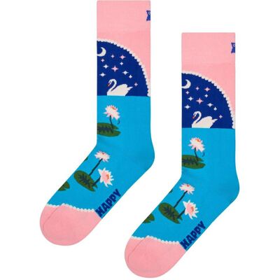 Happy Socks - Crew Socks Swan Lake Light Pink - 36-40 - Chaussettes - Publicité Happy Socks - Crew Socks Swan Lake Light Pink - 36-40 - Chaussettes - Publicité