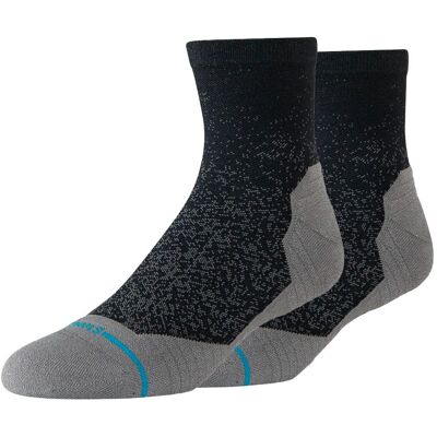 Stance - Perf Run Quarter Light Cushion Sock Powder Split Black - L - Chaussettes de trail - Publicité Stance - Perf Run Quarter Light Cushion Sock Powder Split Black - L - Chaussettes de trail - Publicité