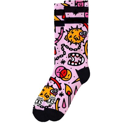 American Socks - The Original Signature Blowfish - L-XL - Chaussettes - Publicité American Socks - The Original Signature Blowfish - L-XL - Chaussettes - Publicité