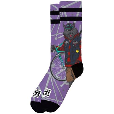 American Socks - The Original Signature Cycling Wolf - L-XL - Chaussettes - Publicité American Socks - The Original Signature Cycling Wolf - L-XL - Chaussettes - Publicité
