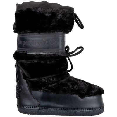 Superdry - Borg Snow Black Black - 7-8 - Chaussures après-ski - Publicité Superdry - Borg Snow Black Black - 7-8 - Chaussures après-ski - Publicité