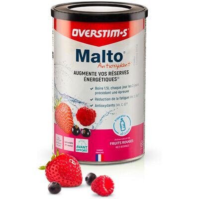 Overstims - Malto Antioxydant 450 g. Fruits Rouges - Boisson - Publicité Overstims - Malto Antioxydant 450 g. Fruits Rouges - Boisson - Publicité