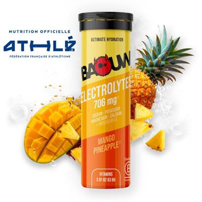 Baouw - Pastilles Electrolytes (x10) 50 g. Mangue Ananas - Electrolytes - Publicité Baouw - Pastilles Electrolytes (x10) 50 g. Mangue Ananas - Electrolytes - Publicité
