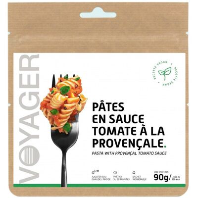 Voyager - Pâtes En Sauce Tomate à La Provençale 90 g. - Repas Lyophilisé - Publicité Voyager - Pâtes En Sauce Tomate à La Provençale 90 g. - Repas Lyophilisé - Publicité