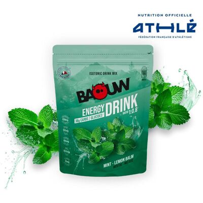 Baouw - Énergétique Isotonique Bio 585 g. Menthe Mélisse - Boisson - Publicité Baouw - Énergétique Isotonique Bio 585 g. Menthe Mélisse - Boisson - Publicité