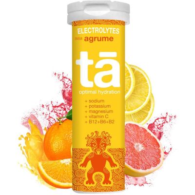TA Marque Hydratation Électrolytes - Pastilles - Agrumes - Électrolytes & Vitamines - Sport & Activité - Publicité TA Marque Hydratation Électrolytes - Pastilles - Agrumes - Électrolytes & Vitamines - Sport & Activité - Publicité