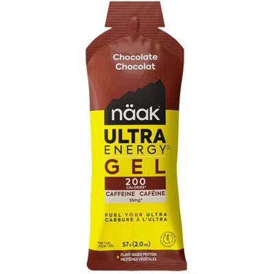 Naak - Ultra Energy Gel 57 g. Chocolate - Gel Energétique - Publicité Naak - Ultra Energy Gel 57 g. Chocolate - Gel Energétique - Publicité