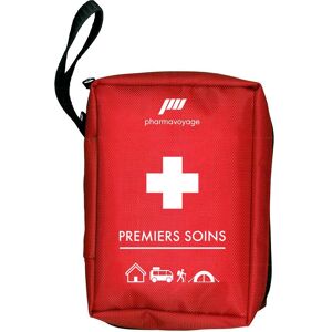 Pharmavoyage - Premiers Soins Rouge - Trousse de secours - Publicité Pharmavoyage - Premiers Soins Rouge - Trousse de secours - Publicité