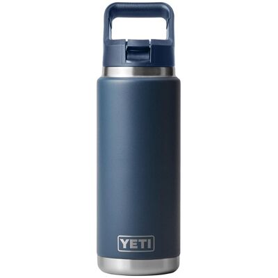 YETI - Rambler 26oz Navy Straw Bottle - Bouteille d'eau - Publicité YETI - Rambler 26oz Navy Straw Bottle - Bouteille d'eau - Publicité