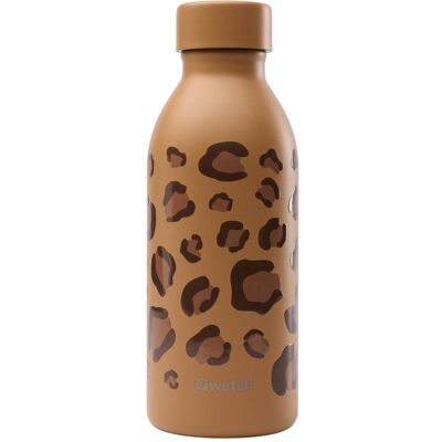 Qwetch - Icon 500ml Leopard Camel - Gourde - Publicité Qwetch - Icon 500ml Leopard Camel - Gourde - Publicité