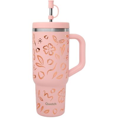 Qwetch - Travel Cup 900 ml Rose Pastel - Mug - Publicité Qwetch - Travel Cup 900 ml Rose Pastel - Mug - Publicité