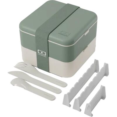 monbento - Flex 1L Green Natural - Boîte Alimentaire - Publicité monbento - Flex 1L Green Natural - Boîte Alimentaire - Publicité