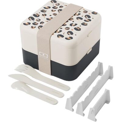 monbento - Flex 1L Graphic Leopard - Boîte Alimentaire - Publicité monbento - Flex 1L Graphic Leopard - Boîte Alimentaire - Publicité
