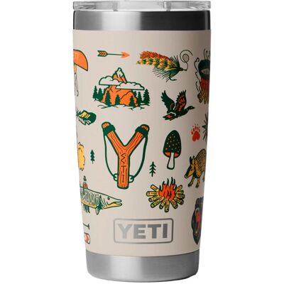Yeti - Rambler 20 Oz (591 ml) Tumbler Cape Summer Camp - Mug - Publicité Yeti - Rambler 20 Oz (591 ml) Tumbler Cape Summer Camp - Mug - Publicité