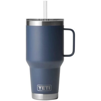 Yeti - Rambler 35 Oz (994 ml) Straw Mug Navy - Mug - Publicité Yeti - Rambler 35 Oz (994 ml) Straw Mug Navy - Mug - Publicité