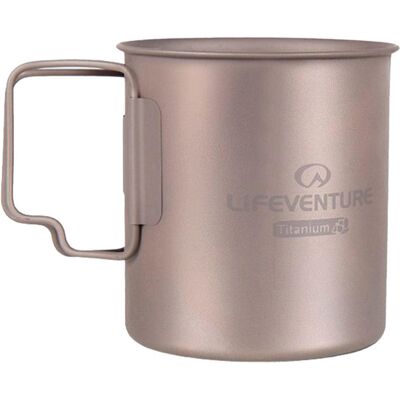 Tasse en Titanium LifeVenture - 450ml - Argenté - Publicité Tasse en Titanium LifeVenture - 450ml - Argenté - Publicité