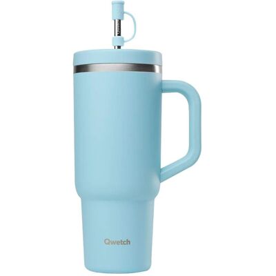 Qwetch - Travel Cup 900 ml Matt Pastel Bleu - Mug - Publicité Qwetch - Travel Cup 900 ml Matt Pastel Bleu - Mug - Publicité