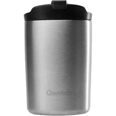 Qwetch - Travel Mug 240 ml Inox Brossé - Mug - Publicité Qwetch - Travel Mug 240 ml Inox Brossé - Mug - Publicité
