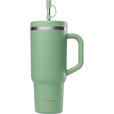 Qwetch - Travel Cup 900 ml Matt Vert Tilleul - Mug - Publicité Qwetch - Travel Cup 900 ml Matt Vert Tilleul - Mug - Publicité