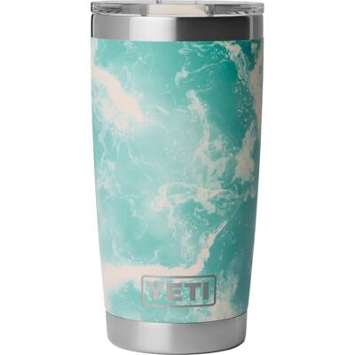 Yeti - Rambler 20 Oz (591 ml) Tumbler Seafoam Pattern - Mug - Publicité Yeti - Rambler 20 Oz (591 ml) Tumbler Seafoam Pattern - Mug - Publicité