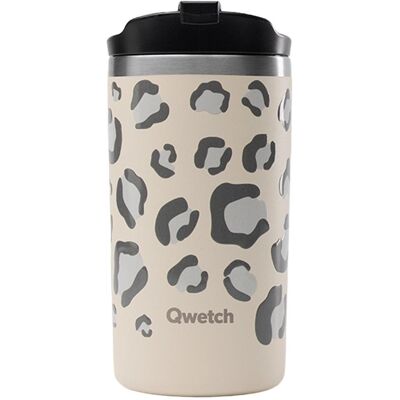 Qwetch - Travel Mug 350 ml Leopard Sable - Mug - Publicité Qwetch - Travel Mug 350 ml Leopard Sable - Mug - Publicité