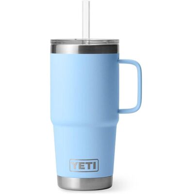 YETI - Rambler 25 OZ Straw Mug - Big Sky Bleu - Drinkware - Publicité YETI - Rambler 25 OZ Straw Mug - Big Sky Bleu - Drinkware - Publicité