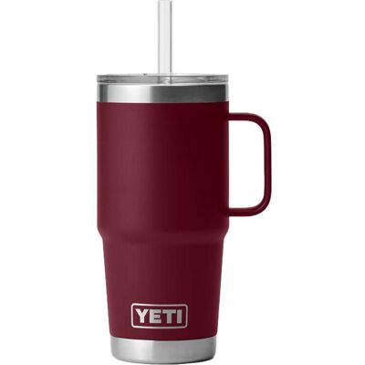 Yeti - Rambler 25 Oz (739 ml) Straw Mug Vine Red - Mug - Publicité Yeti - Rambler 25 Oz (739 ml) Straw Mug Vine Red - Mug - Publicité