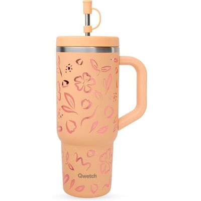 Qwetch - Travel Cup 900 ml Moani Abricot - Mug - Publicité Qwetch - Travel Cup 900 ml Moani Abricot - Mug - Publicité