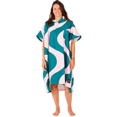 After Essentials - Swim Club Ondulations Pink Green - Poncho de bain - Publicité After Essentials - Swim Club Ondulations Pink Green - Poncho de bain - Publicité