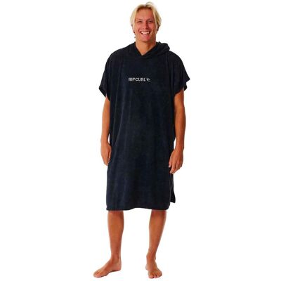 Rip Curl - Brand Hooded Towel Black Grey - Poncho de bain - Publicité Rip Curl - Brand Hooded Towel Black Grey - Poncho de bain - Publicité