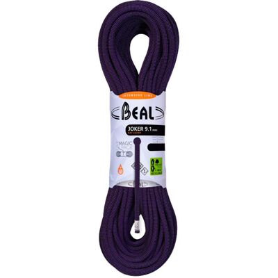 Beal - Joker 9.1mm Dry Cover Purple - 60 - Corde - Publicité Beal - Joker 9.1mm Dry Cover Purple - 60 - Corde - Publicité